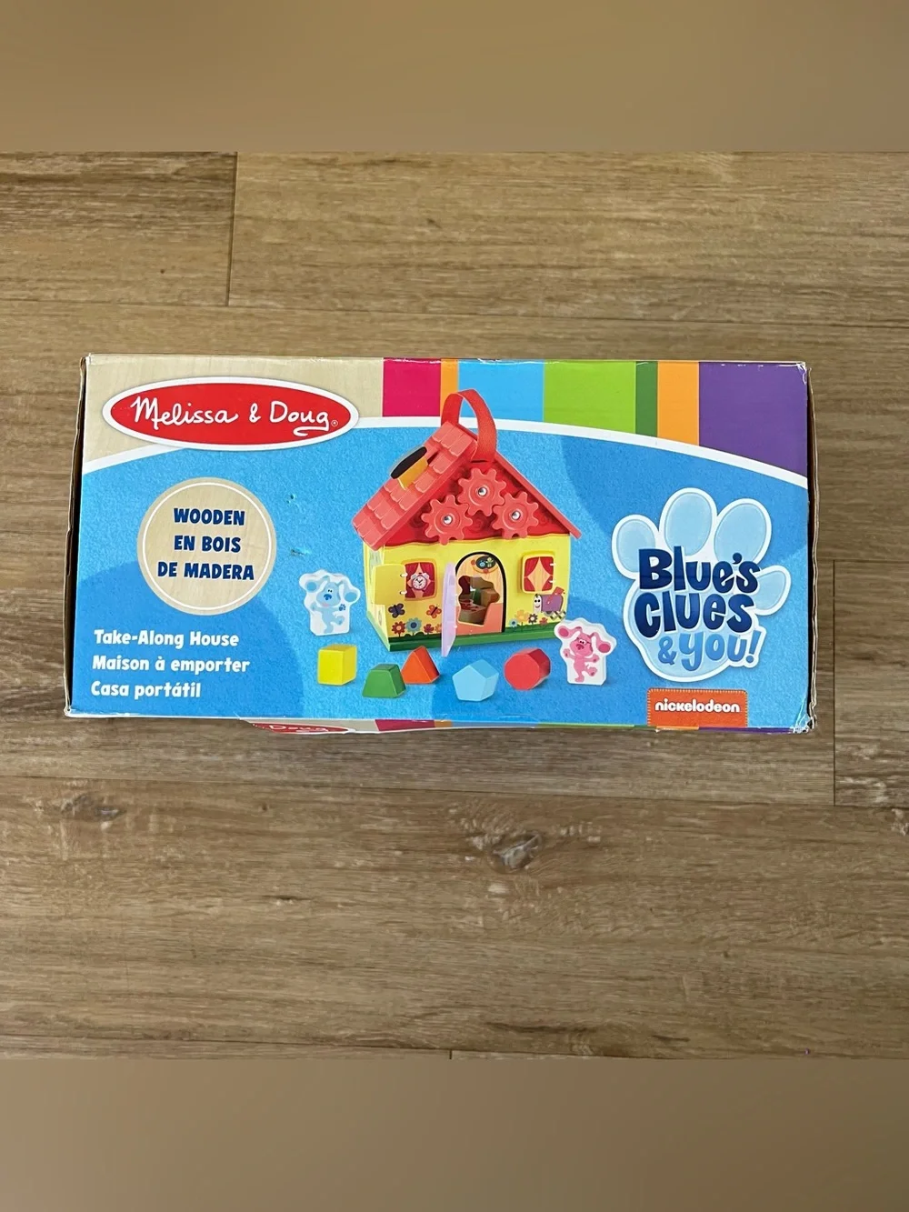 NIB Melissa & Doug X Blue’s Clues Wooden Take Along House